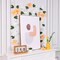 2Pcs Crepe Paper Flower Garlands Party Banners (Orange White)